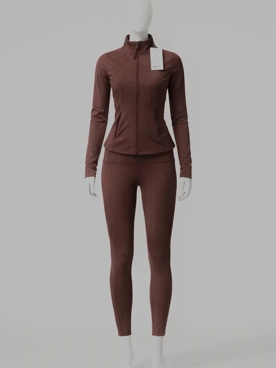 Lululemon Matching Set Brown Define Jacket + Align Leggings - Picture 3 of 3